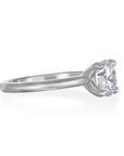 Platinum 4-Prong Solitaire Mounting - Diamond sold separately