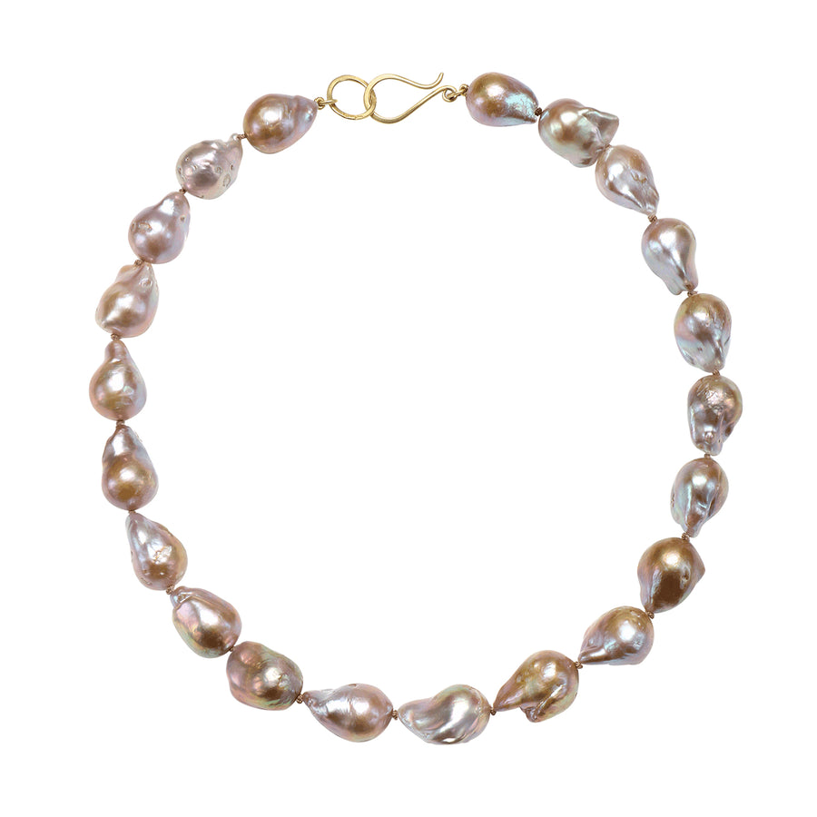 Pink Baroque Pearl Necklace