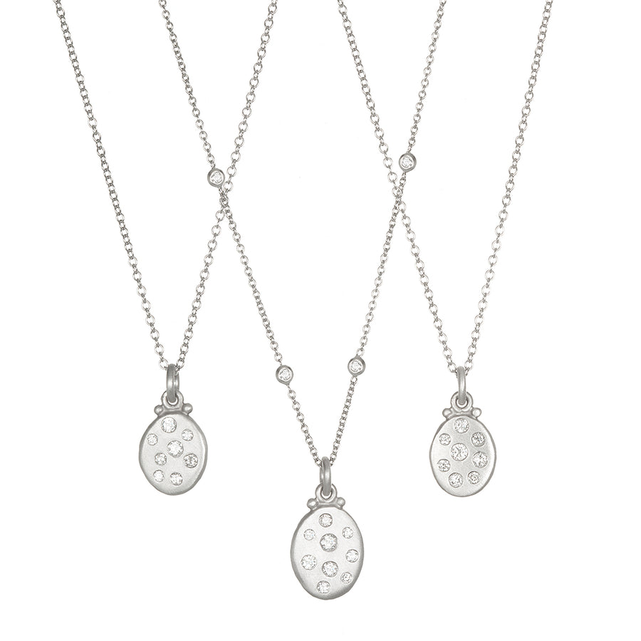 Platinum Mini Dog Tag Pendant