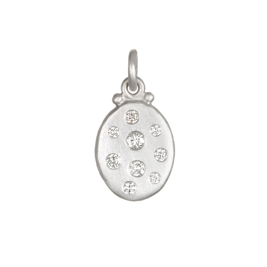 Platinum Mini Dog Tag Pendant