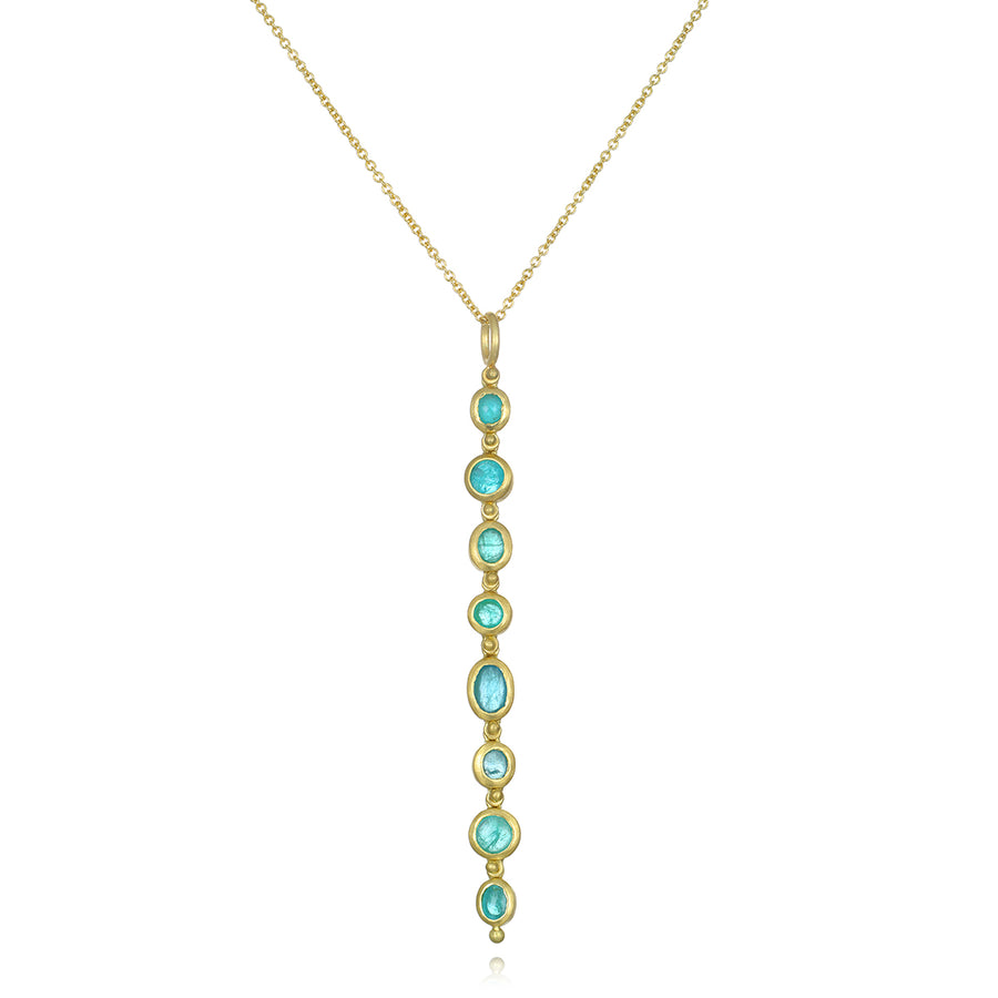 Paraiba Tourmaline Line Necklace