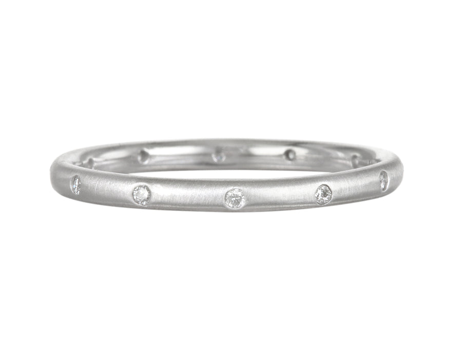 Platinum Diamond Stack Ring