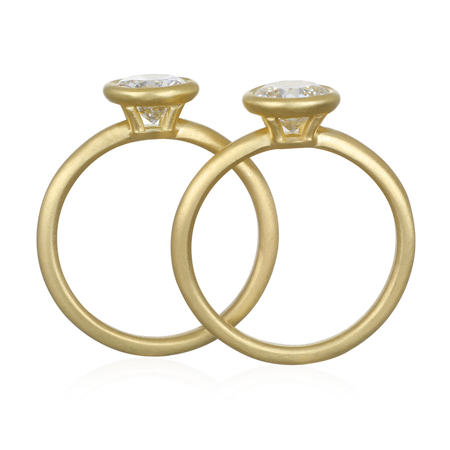 Open Bezel Diamond Ring