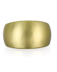 18 Karat Gold  Wide Tapered Barrel Band Ring