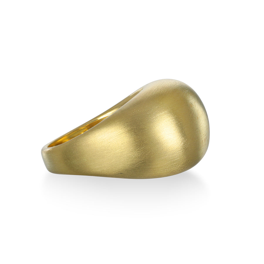 18 Karat Gold High Dome Ring