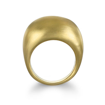 18 Karat Gold High Dome Ring