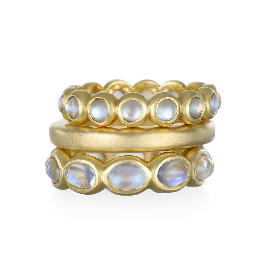 18 Karat Gold Square Comfort Band - Sold Individually