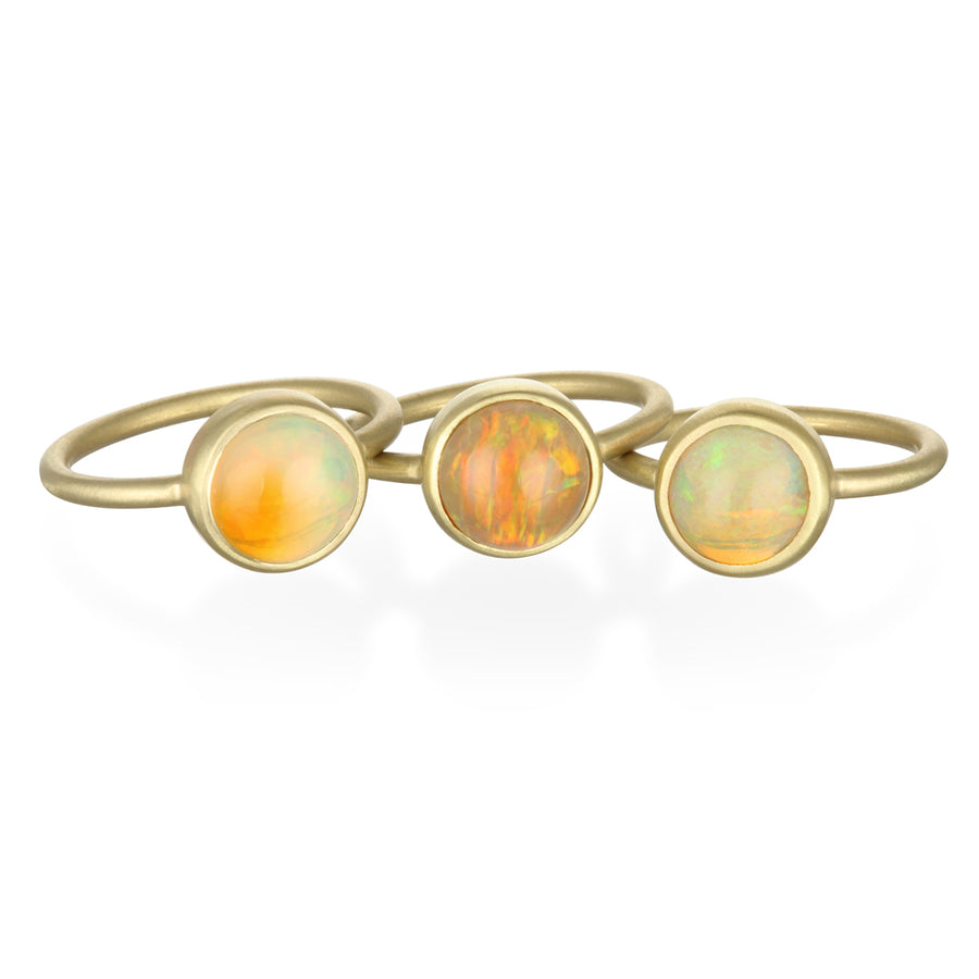 18 Karat Gold Ethiopian Opal Ring