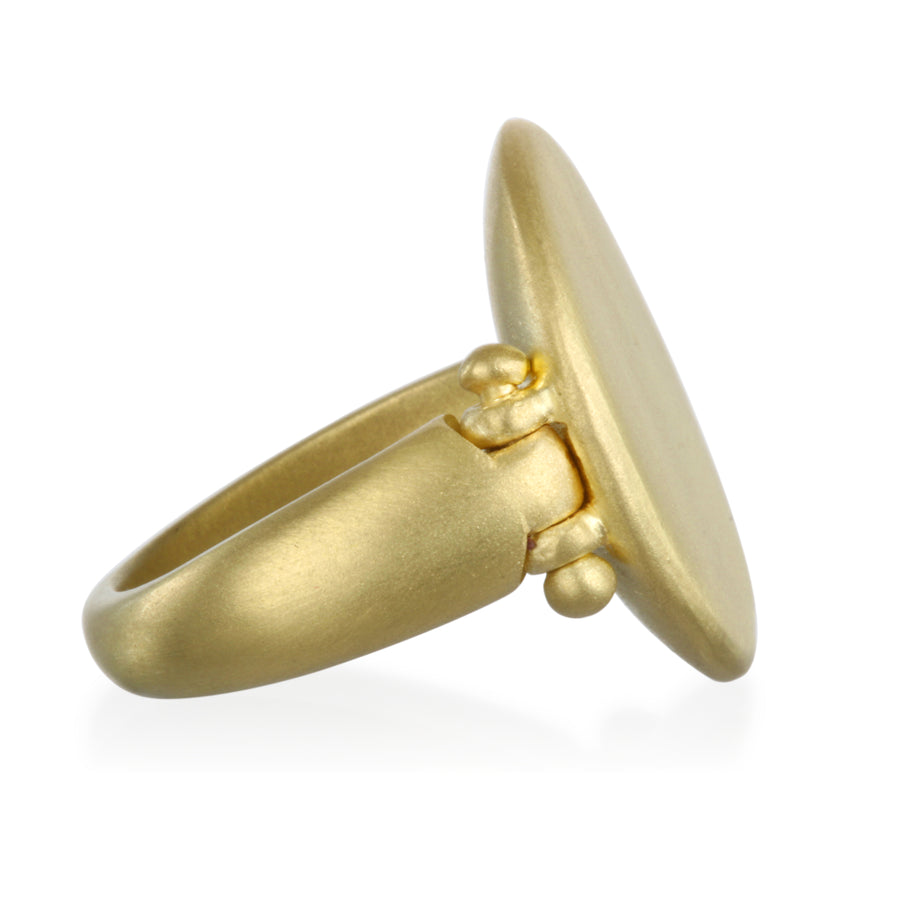 18 Karat Gold Signet Ring