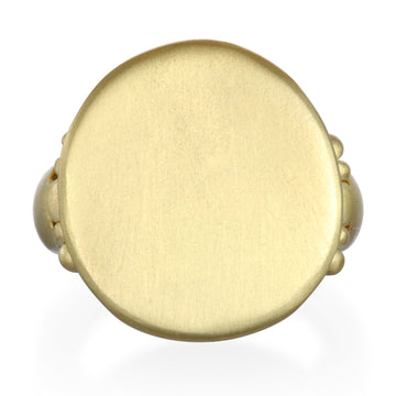 18 Karat Gold Signet Ring