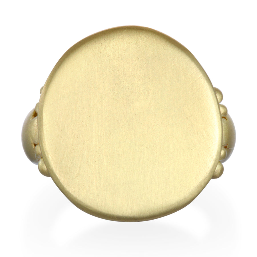18 Karat Gold Signet Ring