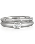 Platinum Diamond Stack Ring
