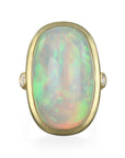 Ethiopian Opal Ring with Diamonds