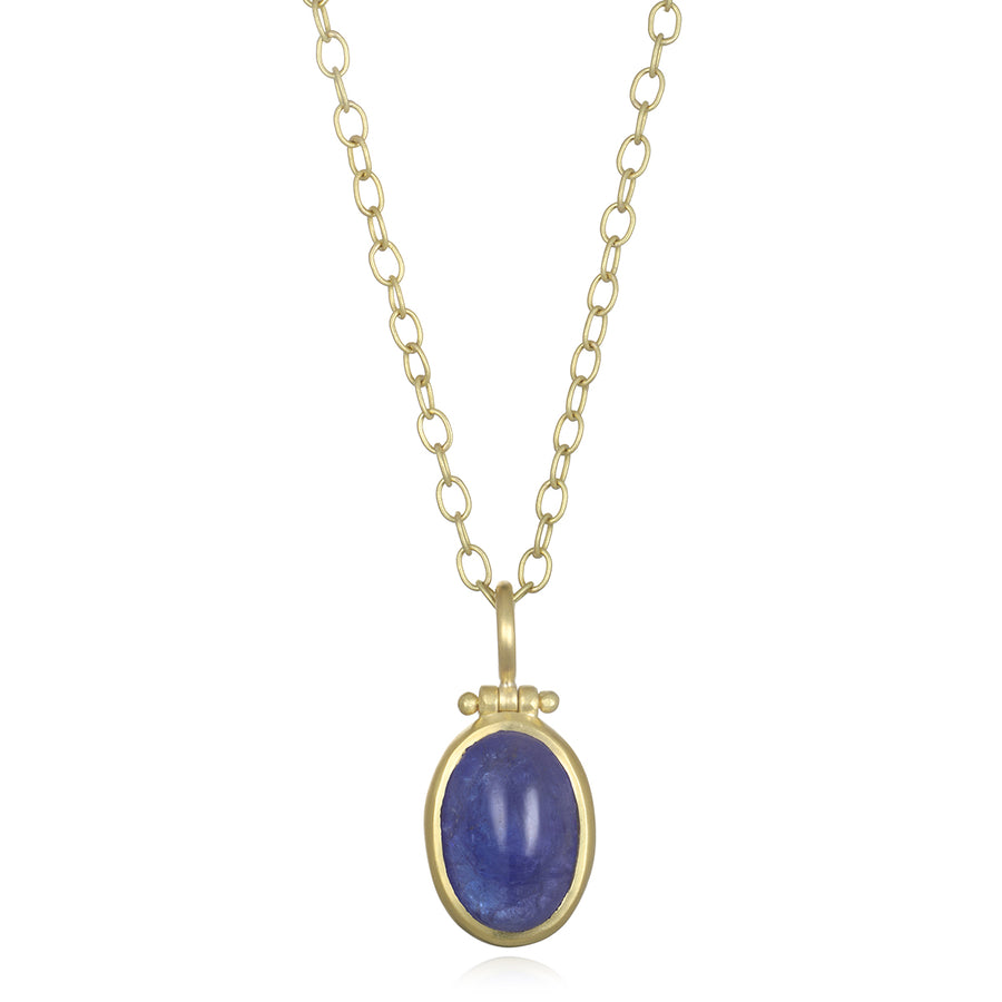 Tanzanite Cabochon Necklace