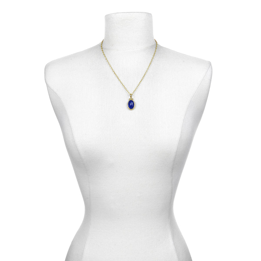 Tanzanite Cabochon Necklace