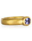 22 Karat Gold Tanzanite Bezel Ring