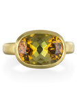 18 Karat Gold Olive Tourmaline Ring
