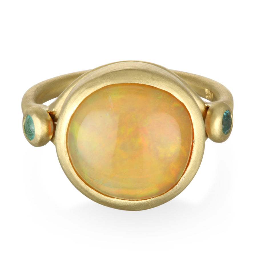 Opal and Tourmaline Ring