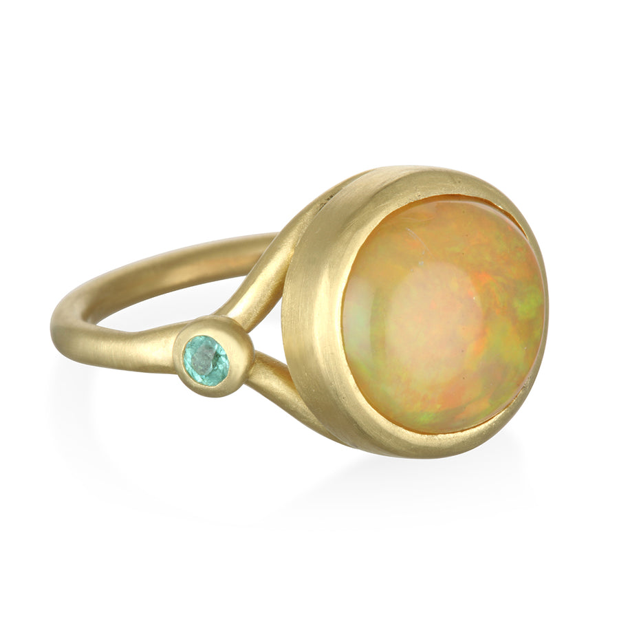 Opal and Tourmaline Ring