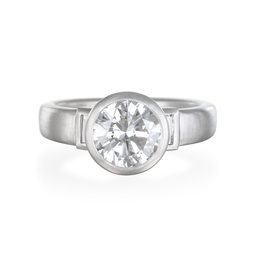 Platinum Diamond Three-Stone Engagement Ring