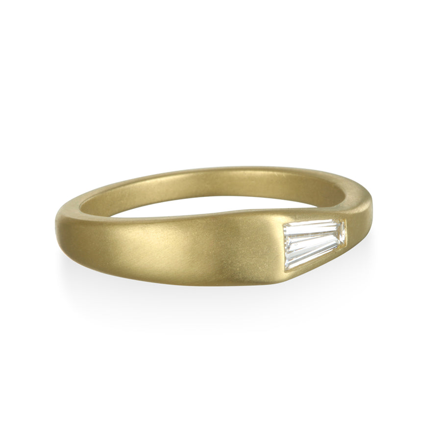 Tapered Diamond Baguette Ring