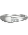 Platinum Tapered Diamond Baguette Ring
