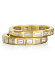 18 Karat Gold Diamond Baguette Eternity Band