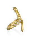 18 Karat Gold Diamond Comet Ring