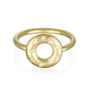 18 Karat Gold Lifesaver Ring