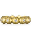 18 Karat Gold Large Granulation Bead Ring