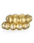 18 Karat Gold Large Granulation Bead Ring