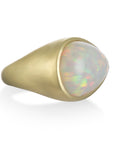 18 Karat Gold Ethiopian Opal Pear-shaped Ring