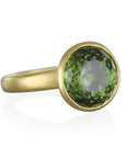 18 Karat Gold Green Tourmaline Ring