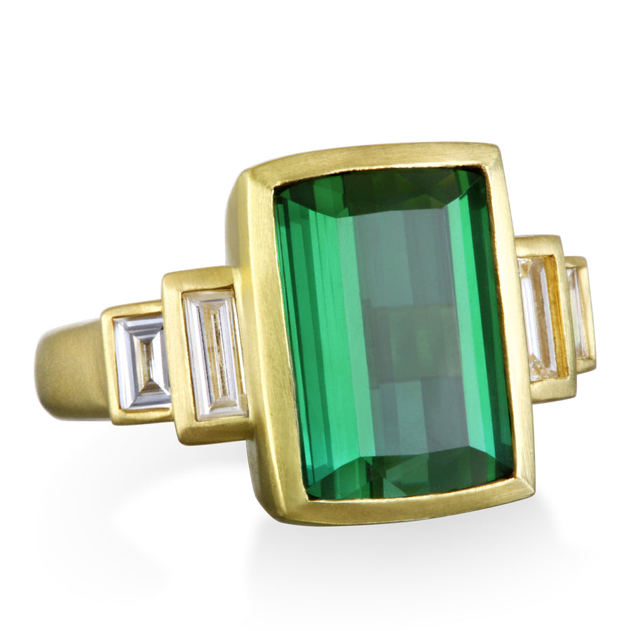 Tourmaline Baguette Ring