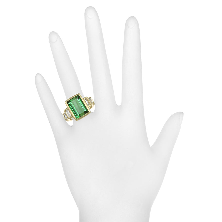 Tourmaline Baguette Ring