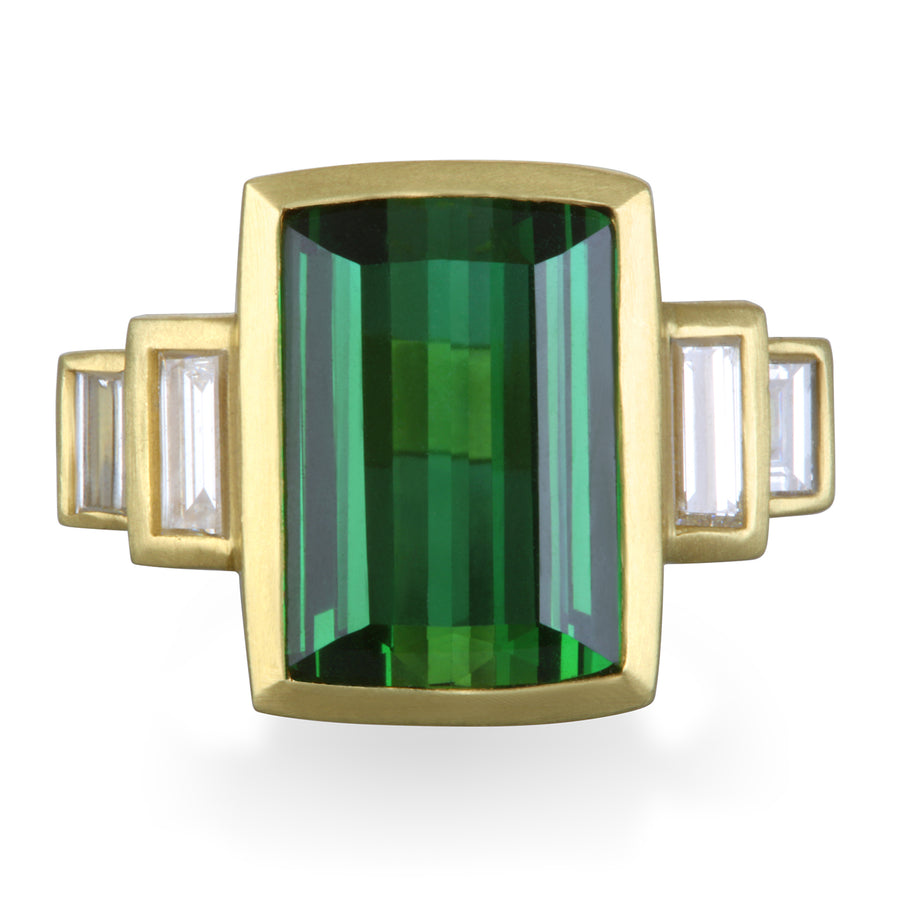 Tourmaline Baguette Ring