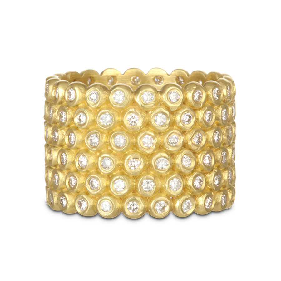 18 Karat Gold Diamond Cigar Band