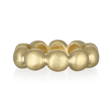 18 Karat Gold Bubble Ring