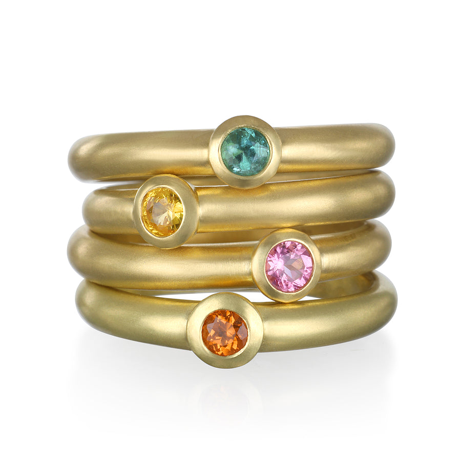 Yellow Sapphire Stack Ring