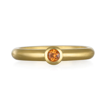 Mandarin Garnet Stack Ring