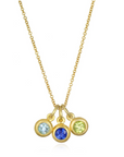 18 Karat Gold Bezel Set Colored Birthstone Charms