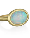 18 Karat Gold Australian Crystal Opal Ring