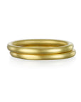 18 Karat Gold Round Comfort Fit Stack Ring - Thin