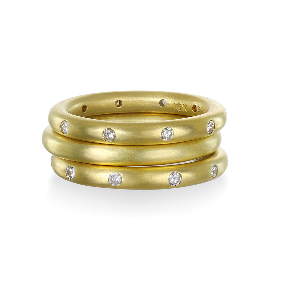 18 Karat Gold Comfort Fit Diamond Eternity Band