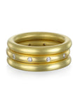 18 Karat Gold Round Comfort Fit Stack Ring - Thick