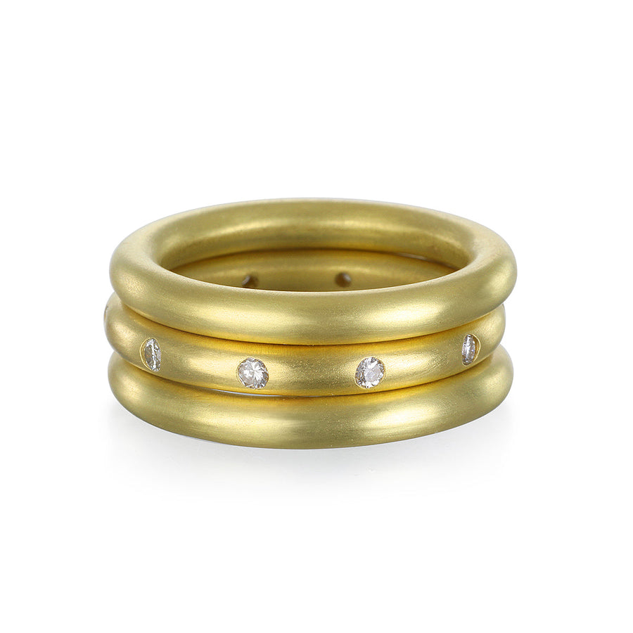 18 Karat Gold Comfort Fit Diamond Eternity Band