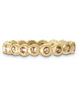 18 Karat Gold Champagne Diamond Eternity Ring