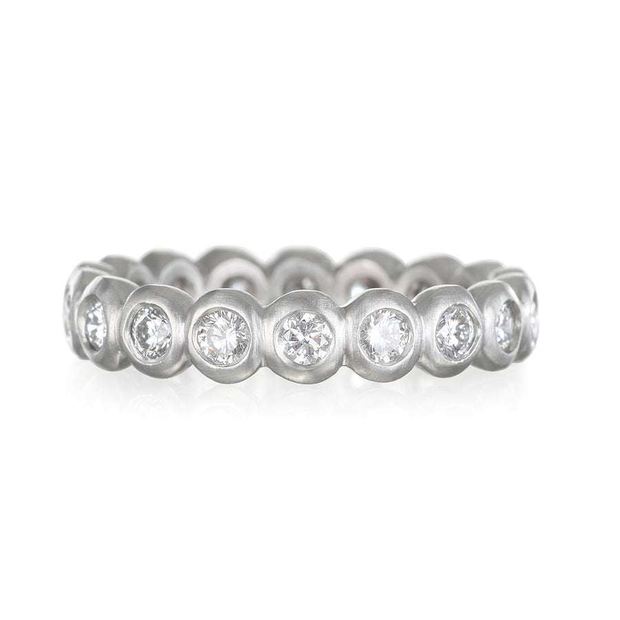 Platinum Diamond Eternity Band - Medium
