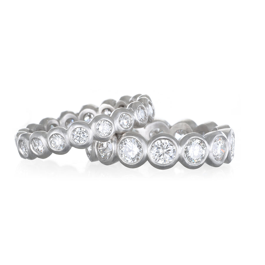 Platinum Diamond Eternity Band - Medium