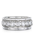 Platinum Diamond Stack Ring
